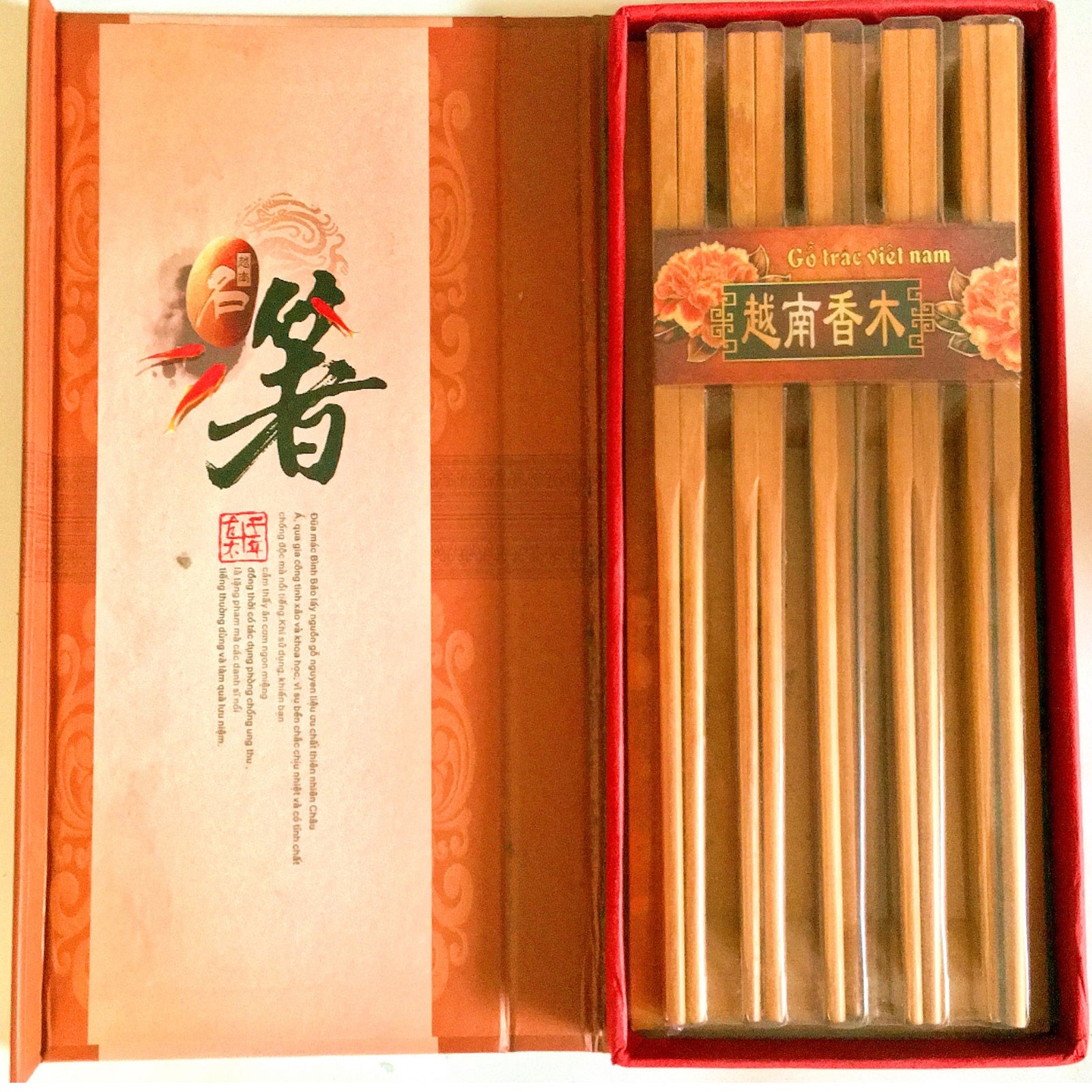 TG Eetstokjes Hoogwaardig Vietnamees Hout 10 Paar Set 1